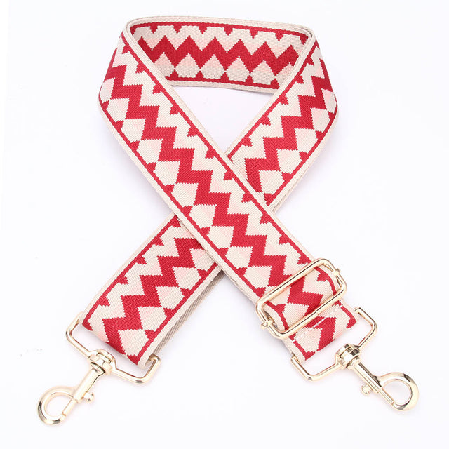 Red & Pink Chevron Strap